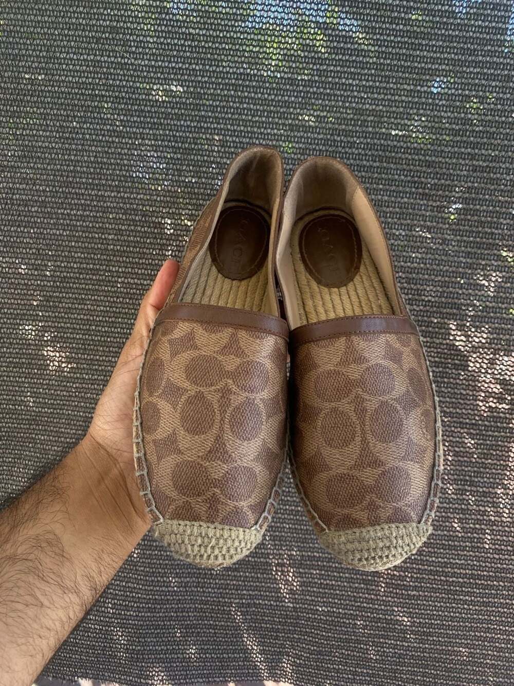 Coach Carley Espadrille in Signature Canvas Size 6B